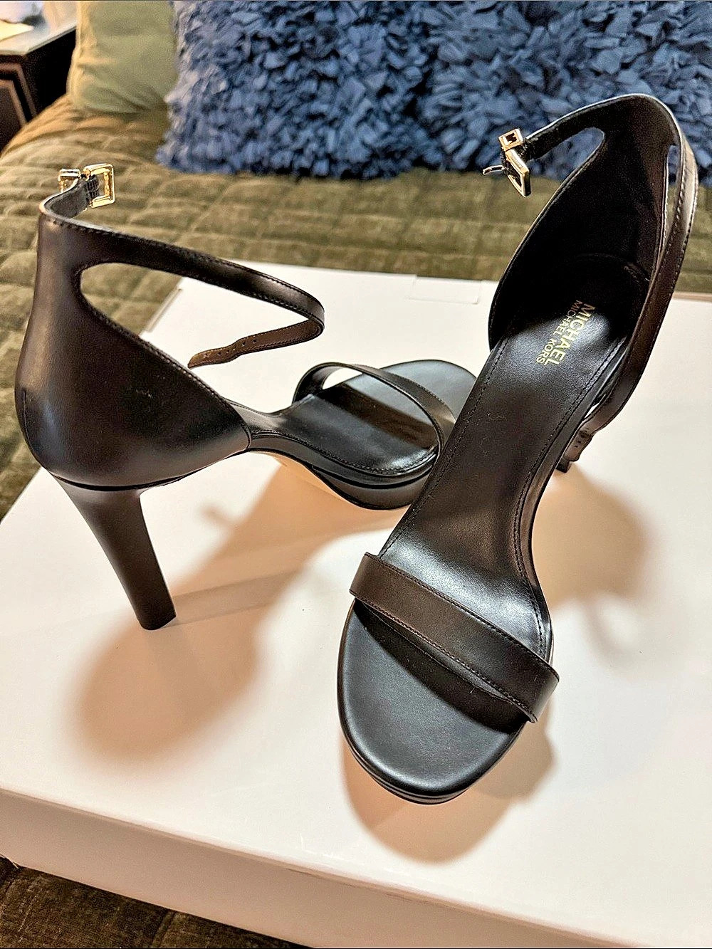 Michael Kors Black Strappy Heels Like New